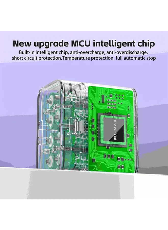 Pujimax 8 AA 1 5V 4255mWh Lithium Batteries With Eight Slot Charging Case - Image 5