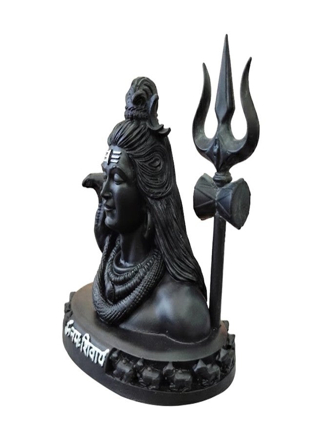 Natali Traders Lord Shiva Idol for Car Dashboard | Shiv Shankar Trishul Damru Mahadev Statue Decorative Showpiece for Pooja, Home Temple, Office & Gifting | Black Shiv Ji Murti Religious Gift | 4 Inch - Image 4