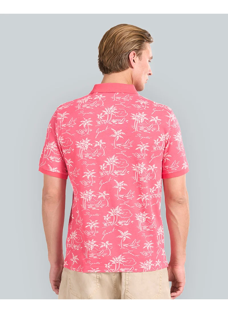 غانت Gant Island Print Polo Shirt