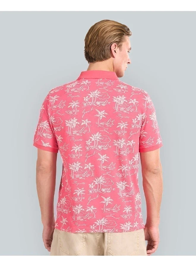 GANT Gant Island Print Polo Shirt