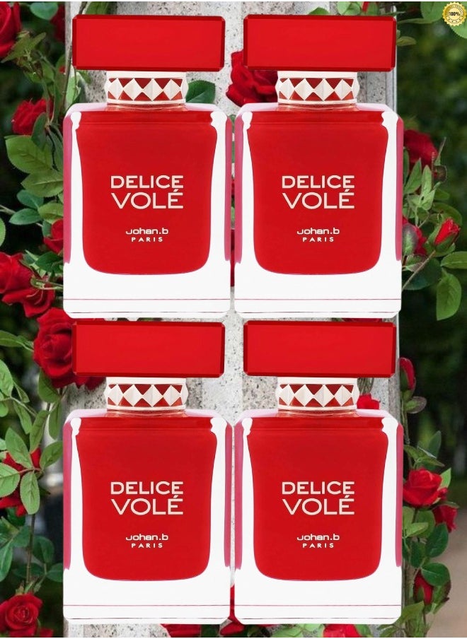 Johan.B Paris 4 Pieces Delice Vole Johan B Paris Perfume EDP 85ML  - Image 1