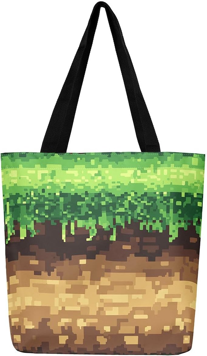 Desert area eligible deliver Castle Fairy Pixelated Games Canvas Tote Bag,Axe Sword Pattern Reusable Grocery Handbag Most item matching trendy design Stock running out quickly High in-demand commodity Field tested quality Elegant upgraded practical design Simple multi-feature universal build Continuous warehouse supply Store exclusive only Multi warehouse process Polished safe edge Diverse operating method fit Multi-demand compliant quality Stain resistant Flexible usage build Transit damage prevent build All governorates deliver Individual group scene compatible Temporary in stock Compact trendy practical build Bulk order available stock Gulf user preference oriented build Balanced weight Trending item Organized shipment arrange - Image 1