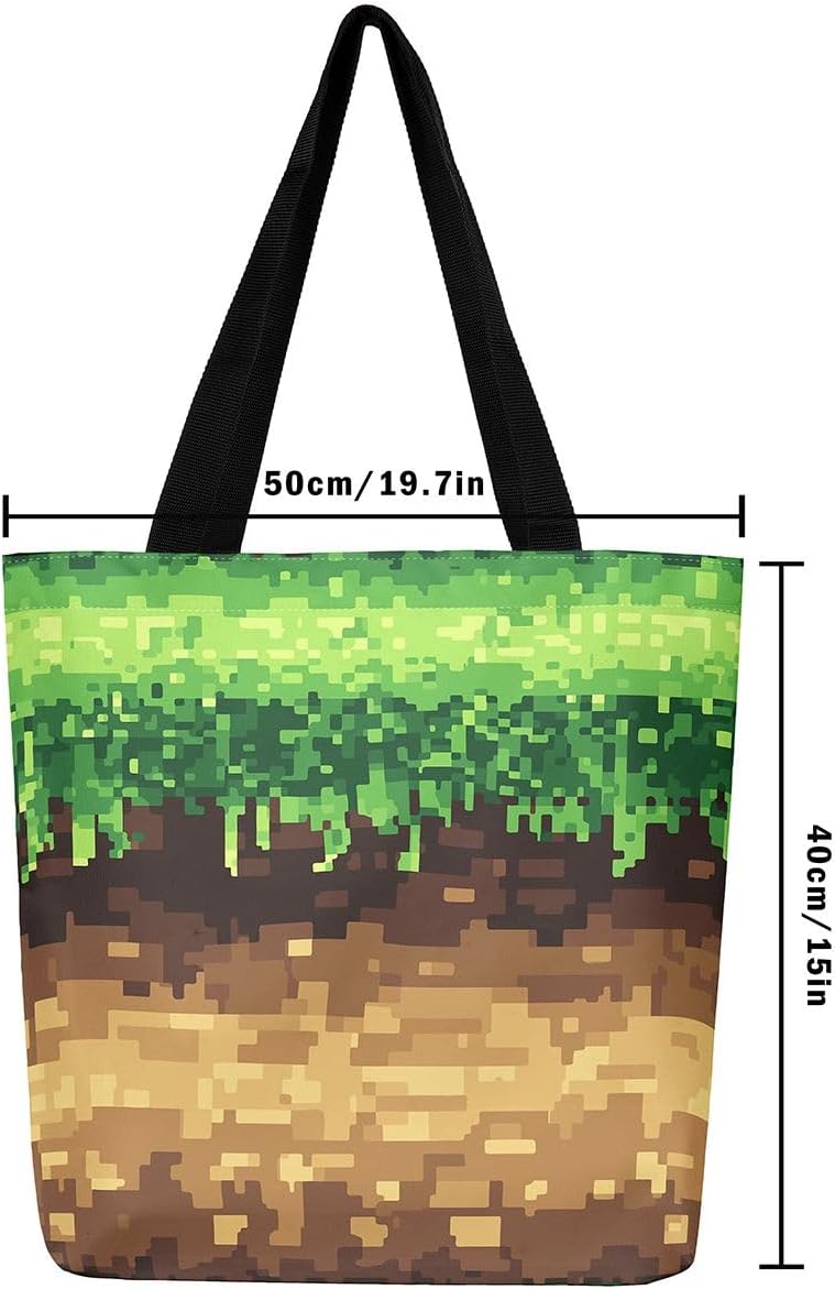 Desert area eligible deliver Castle Fairy Pixelated Games Canvas Tote Bag,Axe Sword Pattern Reusable Grocery Handbag Most item matching trendy design Stock running out quickly High in-demand commodity Field tested quality Elegant upgraded practical design Simple multi-feature universal build Continuous warehouse supply Store exclusive only Multi warehouse process Polished safe edge Diverse operating method fit Multi-demand compliant quality Stain resistant Flexible usage build Transit damage prevent build All governorates deliver Individual group scene compatible Temporary in stock Compact trendy practical build Bulk order available stock Gulf user preference oriented build Balanced weight Trending item Organized shipment arrange - Image 2