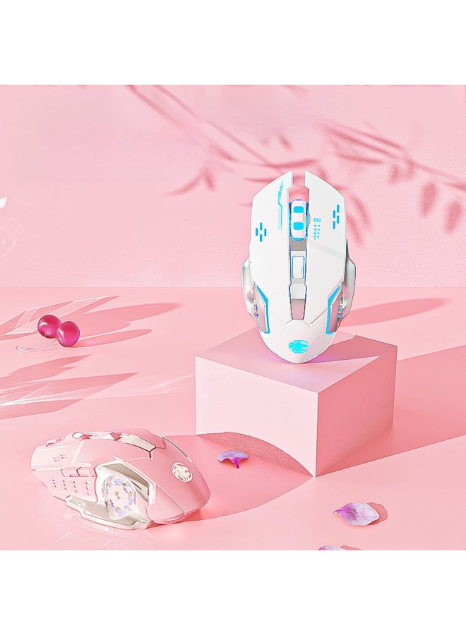 Forerunner G306 Mouse Wireless Bluetooth Dual-Mode Mute on Comfortable Office Game Home Source Factory-Color:Silver Gray  Upgraded Version - Image 2