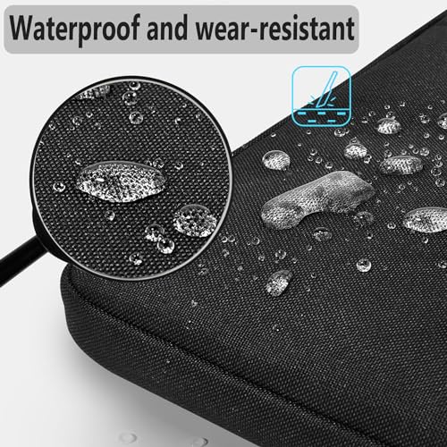 Hseok Laptop Shoulder Bag 15 15.6 16 Inch Briefcase, Compatible MacBook Pro 16 inch 2025-2019 M4 M3 M2 M1, Mac 15.4", XPS 15 and Most 15-16 inch Notebooks, Spill-Resistant Handbag, Black - Image 3