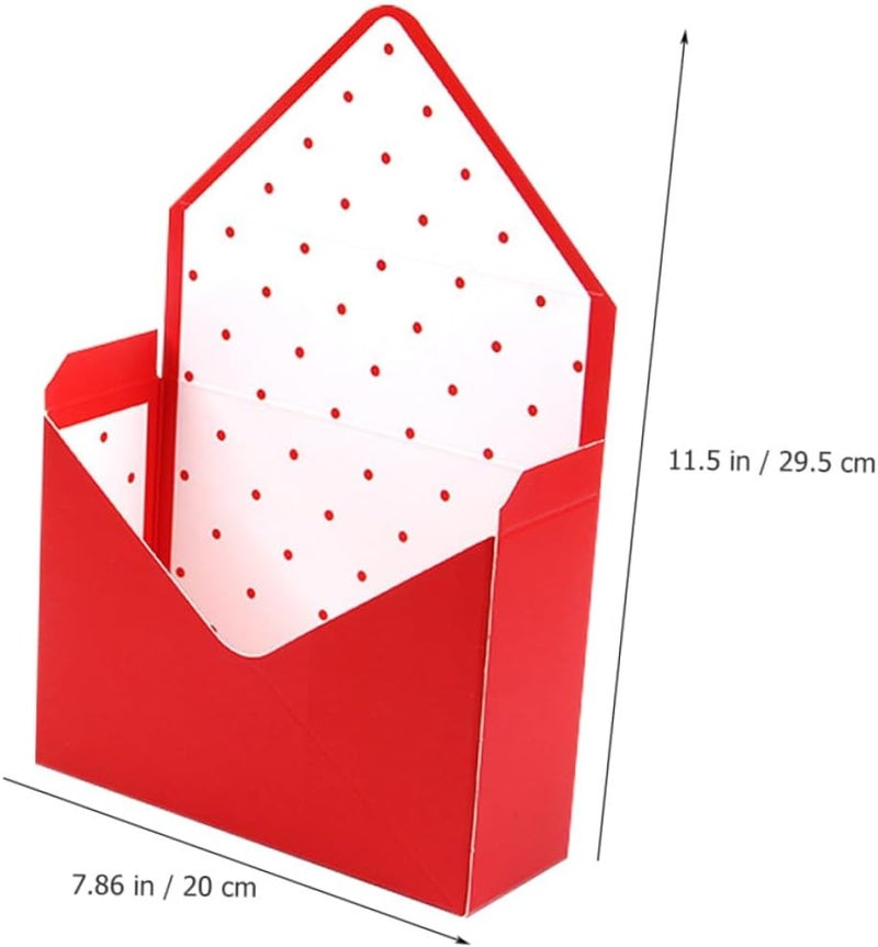 Parliky 10pcs Florist Envelope Flower Boxes Folding Packaging Paper Boxes for Fresh Flower Wrapping Bouquet Storage Suitable for Florists and Presentation Random Style - Image 2