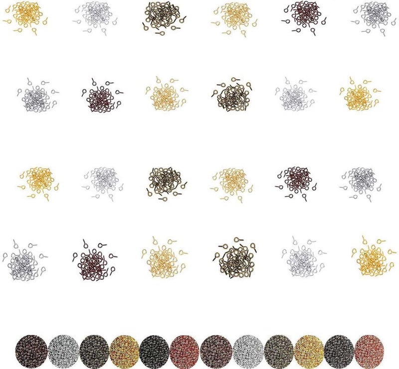DIY Crafts DIY Crafts 400 Pcs Screw Jump Rings, Silvery M, (400 Pcs Screw Jump Rings, Silvery M) D (400 Pcs Screw Jump Rings, Silvery M)  - Image 1