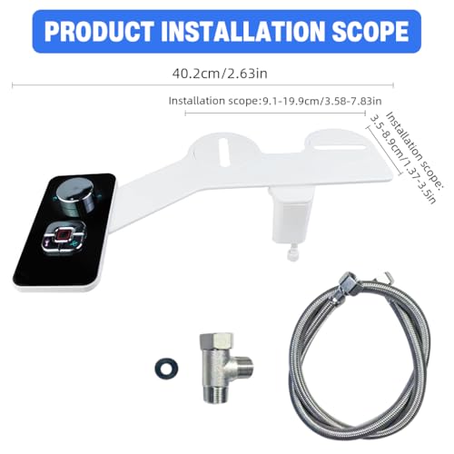 HASTHIP® Manual Bidet Sprayer for Toilet Dual-Nozzle Adjustable Hygiene Toilet Bidet Attachment Front & Rear Wash, Self Cleaning Design, Individual Button Control, Personal Care Toilet Bidet Sprayer - Image 4