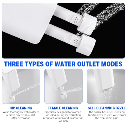 HASTHIP® Manual Bidet Sprayer for Toilet Dual-Nozzle Adjustable Hygiene Toilet Bidet Attachment Front & Rear Wash, Self Cleaning Design, Individual Button Control, Personal Care Toilet Bidet Sprayer - Image 5