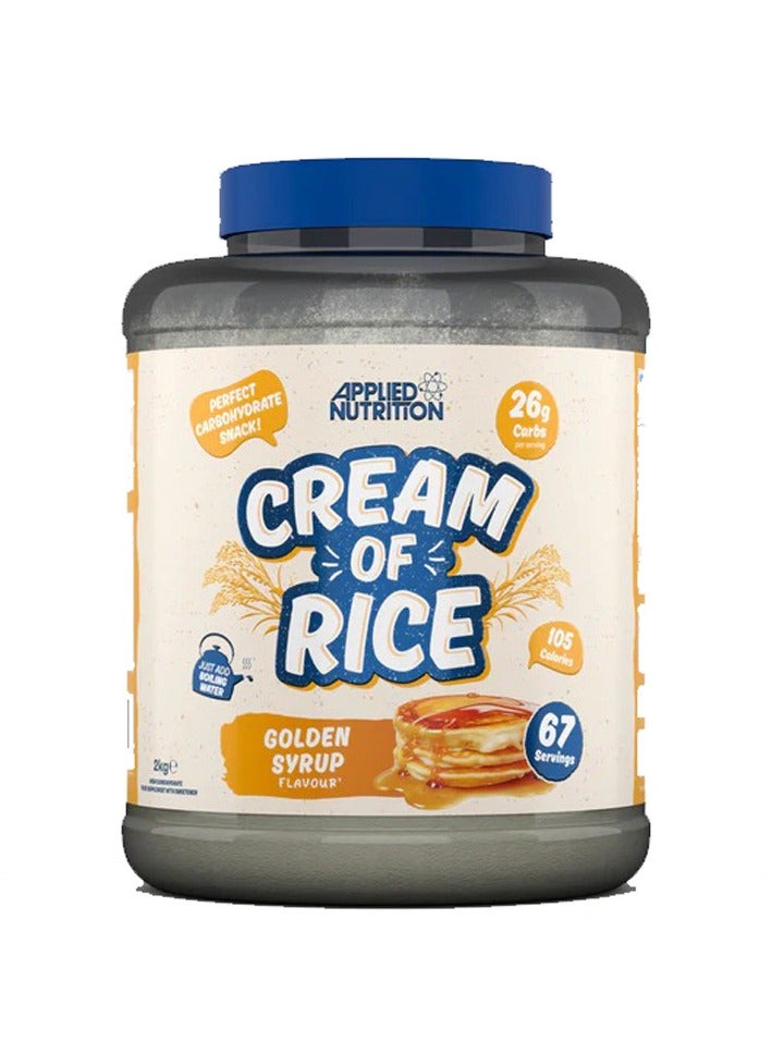 Applied Nutrition Cream of Rice Golden Syrup 67 Servings 2kg - Image 1