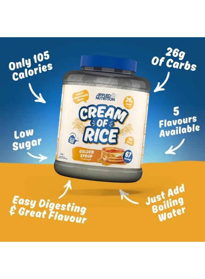 Applied Nutrition Cream of Rice Golden Syrup 67 Servings 2kg - Image 3