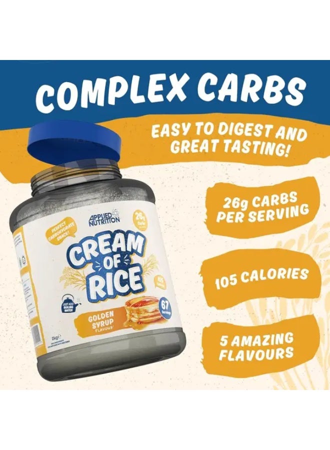 Applied Nutrition Cream of Rice Golden Syrup 67 Servings 2kg - Image 5