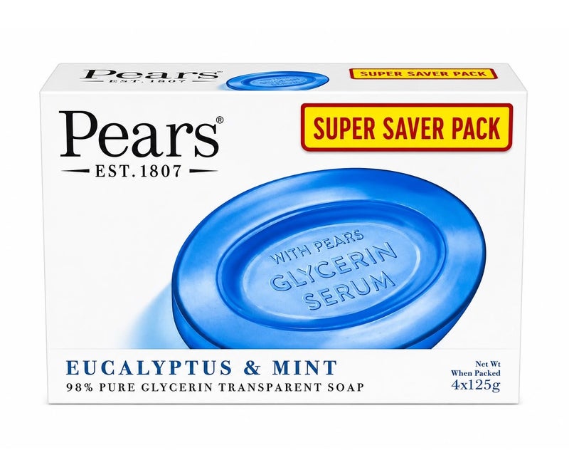 Pears Soft & Fresh Soap Bar Pack of 4 - Image 1