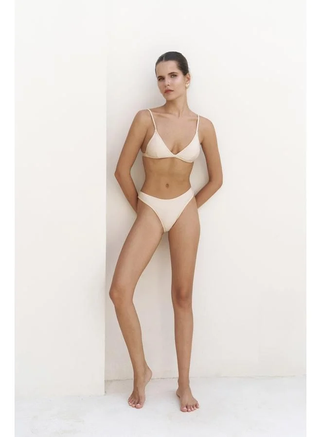 Bohemai Bintang Straight Cut Beige Bikini Bottom