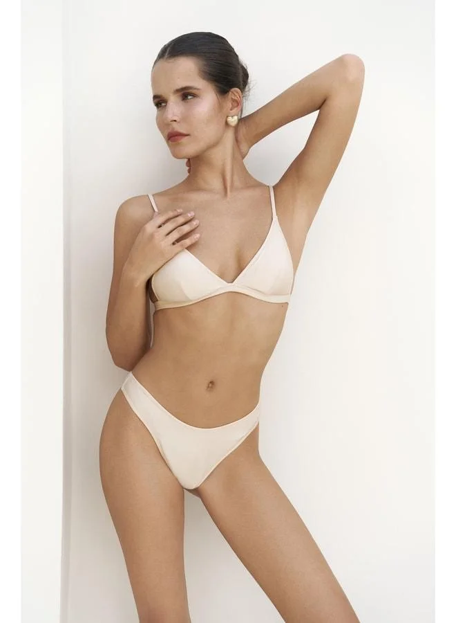 Bohemai Bintang Straight Cut Beige Bikini Bottom