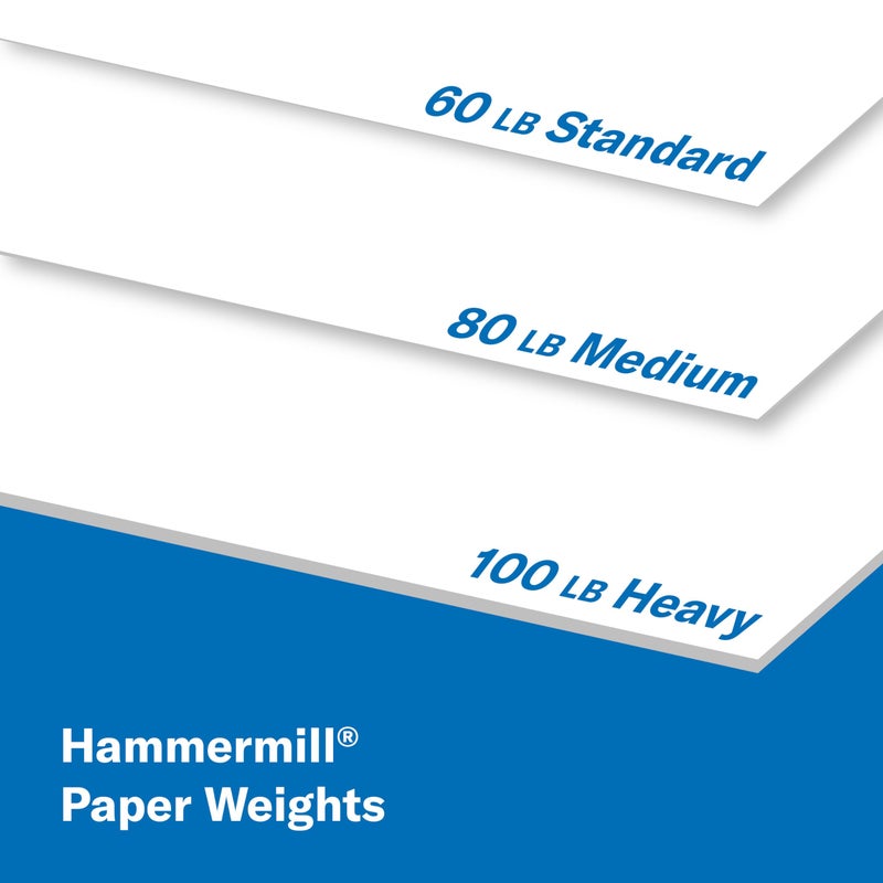 Hammermill Cardstock, Premium Color Copy, 80 lb, 17 x 11-1 Pack (250 Sheets) - 100 Bright, Made in the USA Card Stock, 120037R , White - Image 2