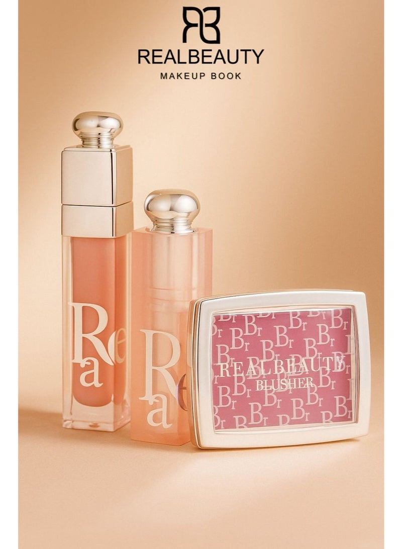 REALBEAUTY The latest lip and cheek collections from Real Beauty 3Pcs distinctive and luxurious - Image 5