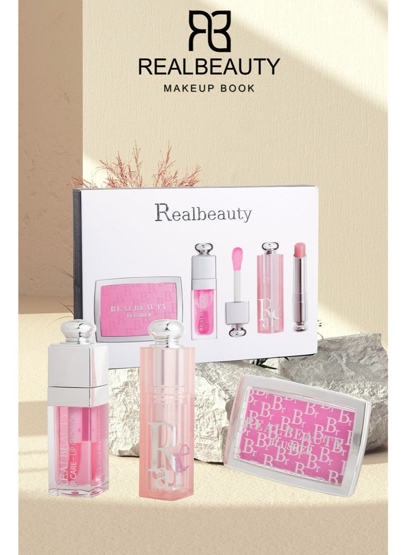 REALBEAUTY The latest lip and cheek collections from Real Beauty 3Pcs distinctive and luxurious - Image 1