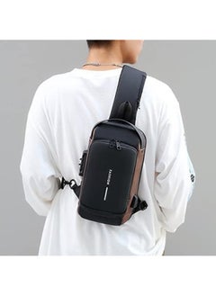 Generic SUPAAR Anti theft Crossbody Sling bag, Shoulder Backpack, Lightweight Chest Daypack with USB Charging Ports  - Image 4