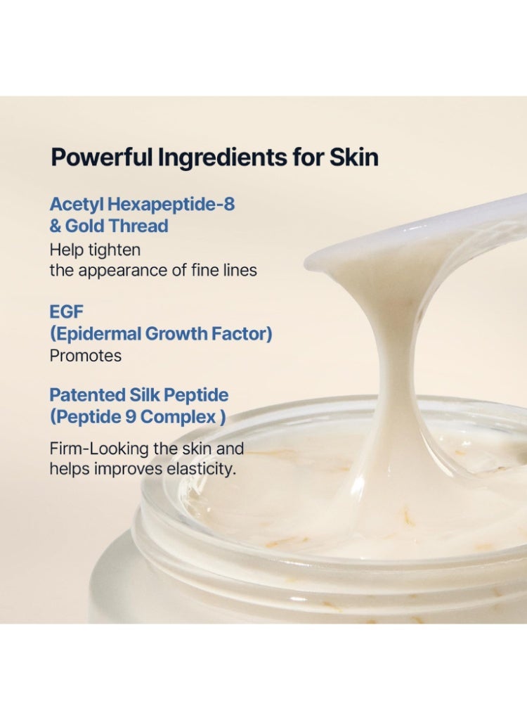 Sungboon Editor Silk Peptide EGF Intensive Cream 50ml – Anti-Ageing Firming Moisturizer with Gold Flakes Korean Skincare - Image 4