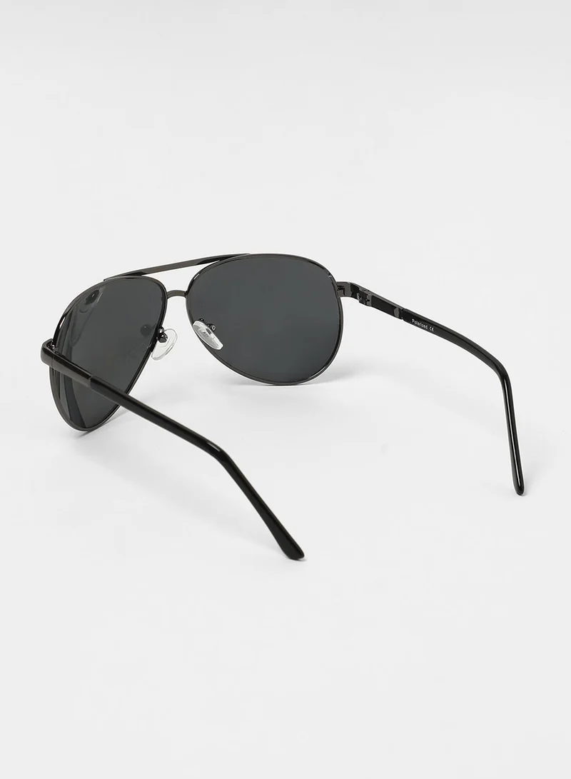 Haute Sauce The Classic Aviator Sunglasses - Onyx Black