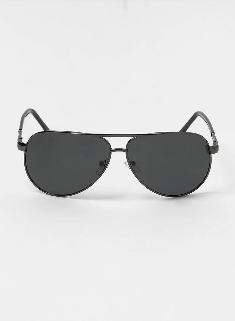 Haute Sauce The Classic Aviator Sunglasses - Onyx Black