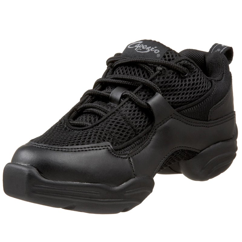 Capezio أحذية كابيزيوا النسائية Ds11 فيرس دانس سنيكر ستوديو، أسود، 4.5 US - Image 1