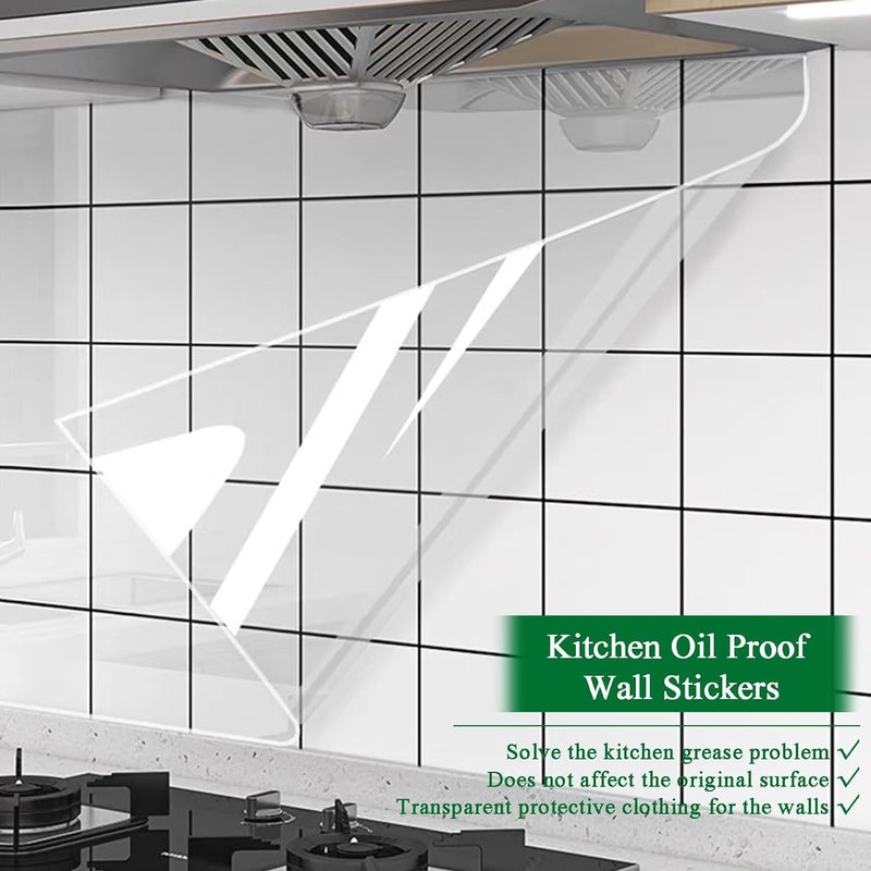 Protective Walls Transparent Contact Paper Removable Self Adhesive Vinyl Film Clear Wall Backsplash Cover Oil Proof Peel Stick Kitchen Office from Bin Chair Back Furniture Door 12 X 1000  - Image 4