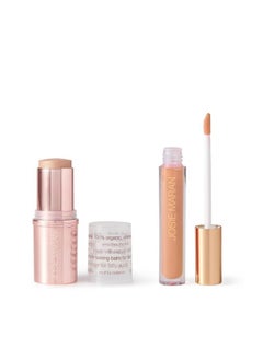 josie maran Josie Maran Color Stick & Lip Gloss Makeup Set - Argan Oil-Based Makeup Balm for Lips, Cheeks & Eyes + Hyaluronic Acid Infused Plumping Lip Gloss (2 Piece Set)  - Image 1