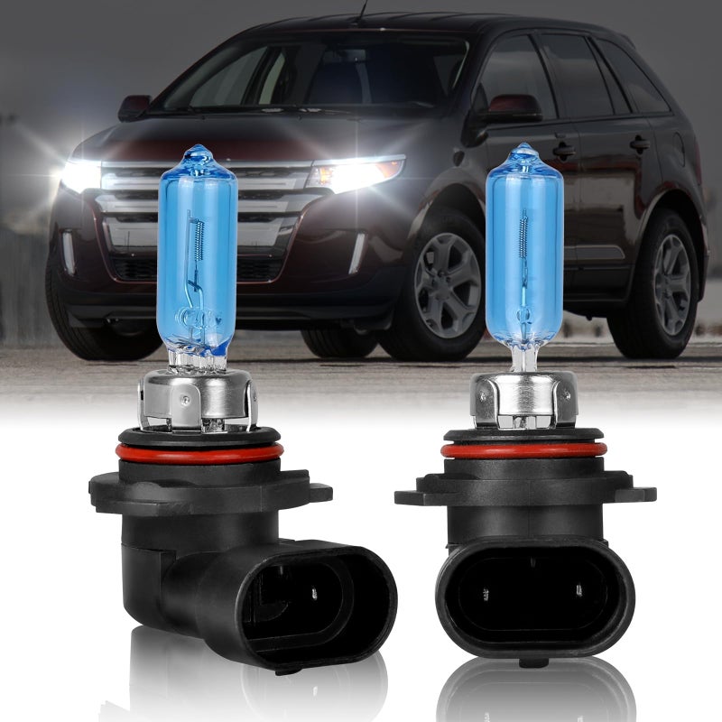 IVBDQV Fit 20112014 for Ford Edge Headlight Bulbs 9012 High Low Deal Beam 9012 Headlights Bulbs 300 Brightness Headlight Bulb High Performance Halogen Bulbs Combo 2PCS