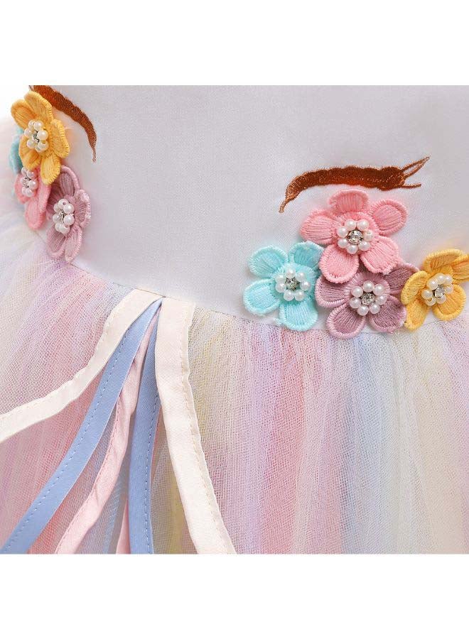 NIBEMINENT Long Unicorn Gauze Princess Holiday Costume 150cm - Image 3