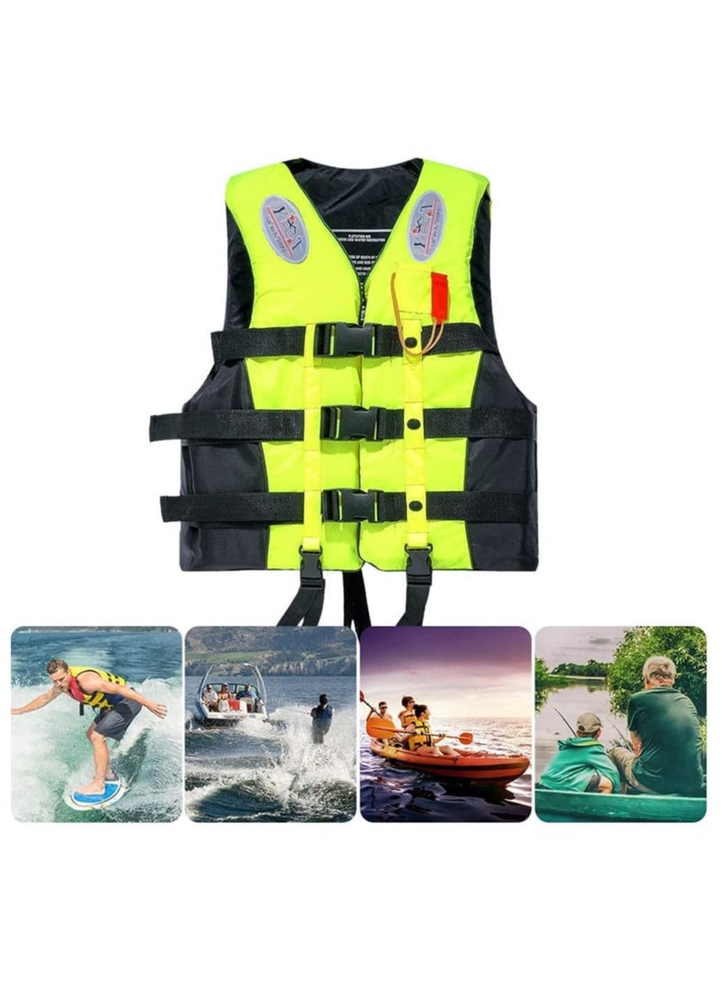 REBENUO Swimming vest, latest models, safety vests, medium size (phosphorus) - Image 2