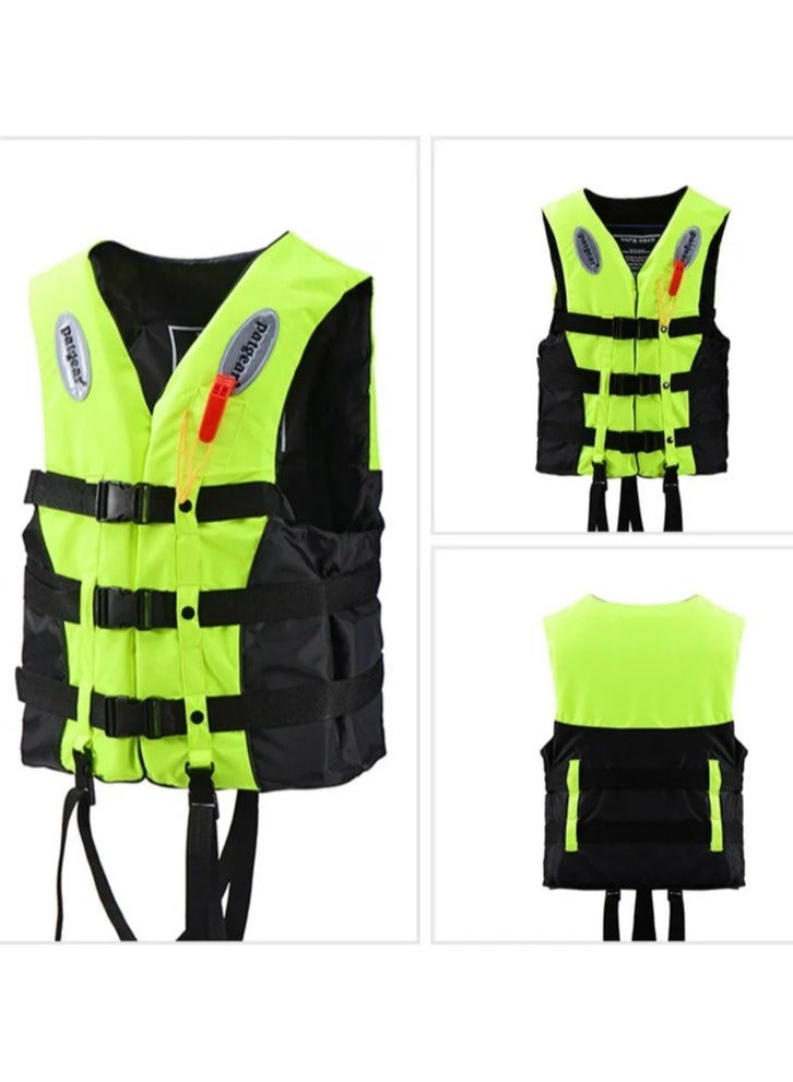 REBENUO Swimming vest, latest models, safety vests, medium size (phosphorus) - Image 4