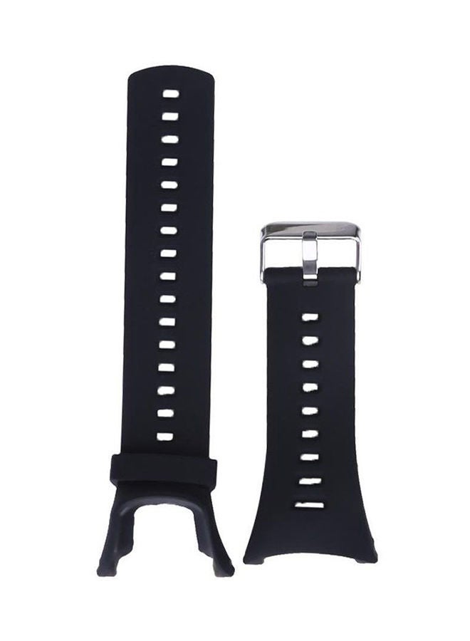 NIBEMINENT Silicone Band For Suunto Ambit 3, 2, 1 Black