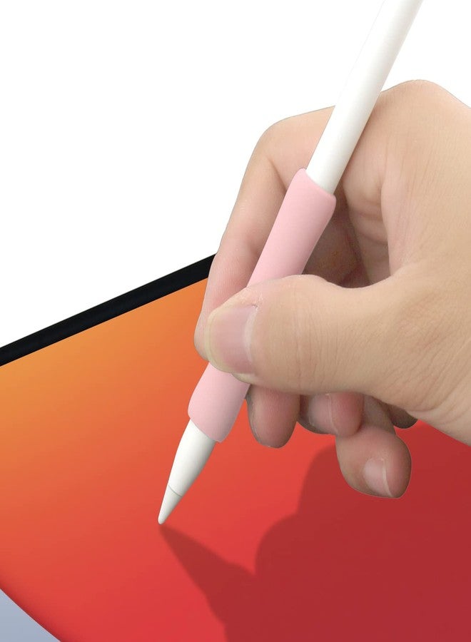 ProElife 2-Pack Ergonomics Grip Holder Silicone Protective Sleeve Cover for Apple Pencil 2nd 2021 & 1st Generation iPad Pro 11'' 12.9'' 2021/2020/2018 Stylus Accessories Kits (Pink/Purple) - Image 4