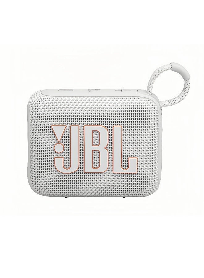 جي بي إل مكبر صوت بلوتوث لاسلكي محمول مقاوم للماء والغبار من Go4، صوت احترافي قوي مع صوت جهير عميق، بطارية مدمجة تدوم طويلاً، مصنوع جزئيًا من مواد معاد تدويرها، لون أبيض - Image 5