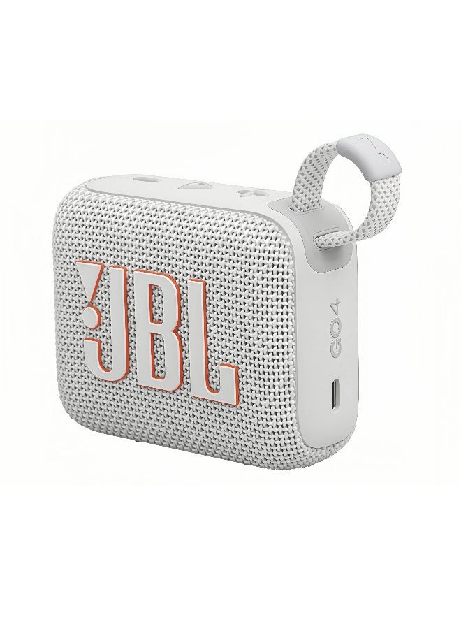 جي بي إل مكبر صوت بلوتوث لاسلكي محمول مقاوم للماء والغبار من Go4، صوت احترافي قوي مع صوت جهير عميق، بطارية مدمجة تدوم طويلاً، مصنوع جزئيًا من مواد معاد تدويرها، لون أبيض - Image 1