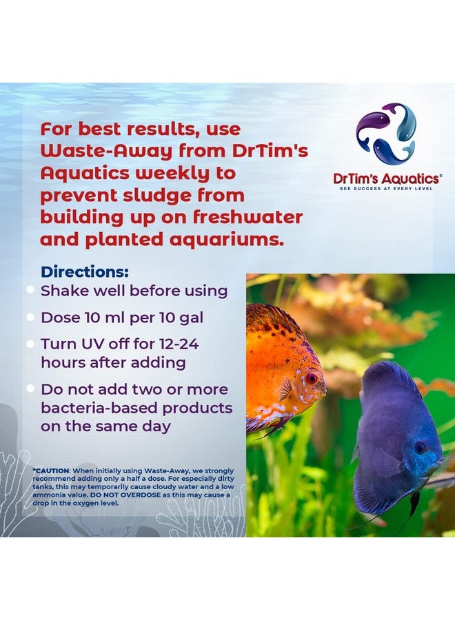 DrTim's Aquatics Dr. Tim`s Aquatics Waste-Away Freshwater 8 Oz - Image 4