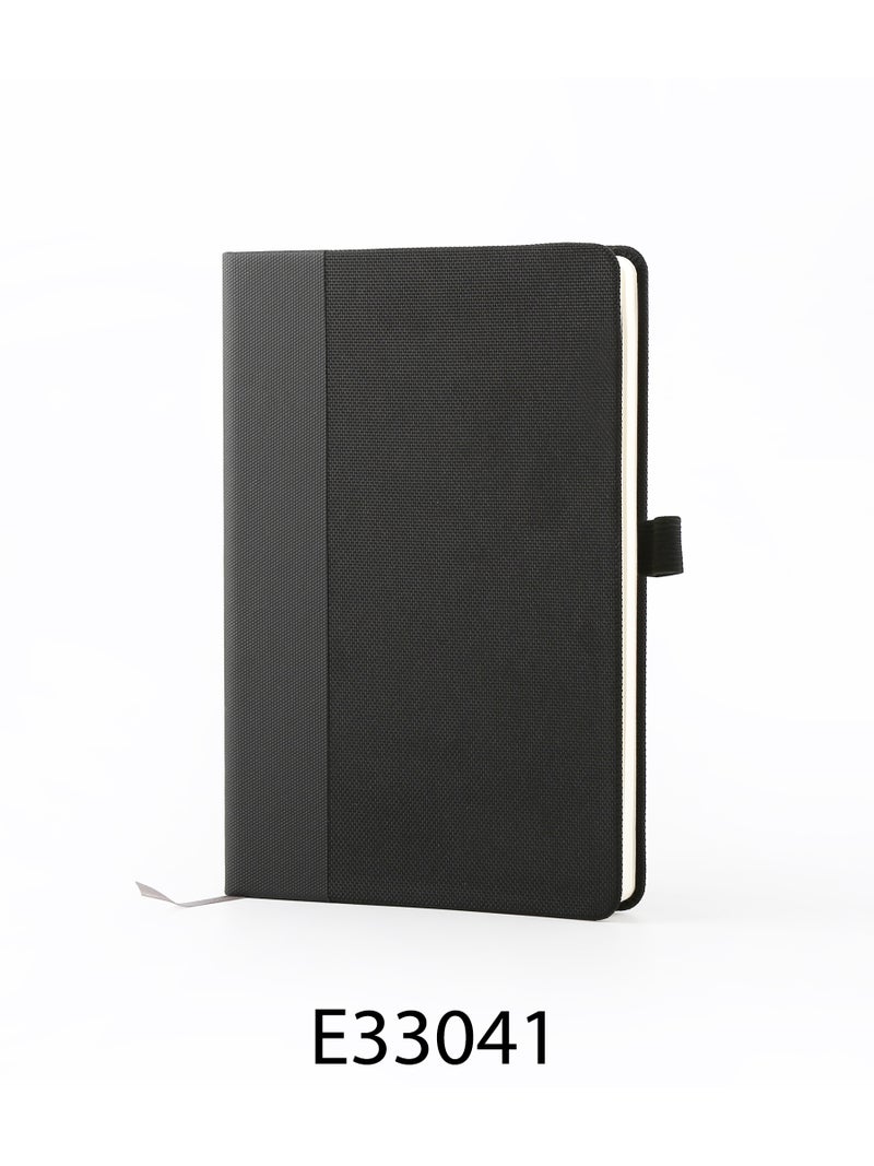 ORYX Unisex Textile-Covered Modern Notebook – Durable, Stylish Journal with Soft Touch Black - Image 1