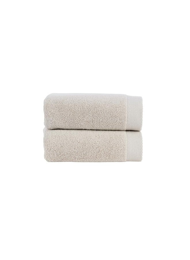 Christy Luxe 2 Piece Hand Towels Set| French Gray | Luxe Heavyweight 100% Turkish Cotton | Ultra Soft | Super Absorbent | 730GSM - Image 1