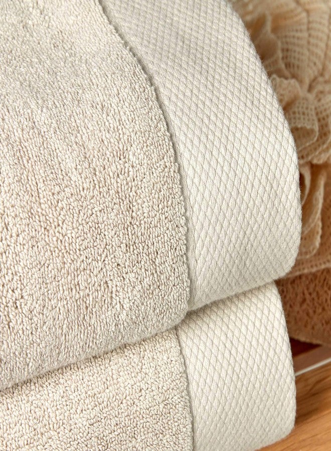 Christy Luxe 2 Piece Hand Towels Set| French Gray | Luxe Heavyweight 100% Turkish Cotton | Ultra Soft | Super Absorbent | 730GSM - Image 3