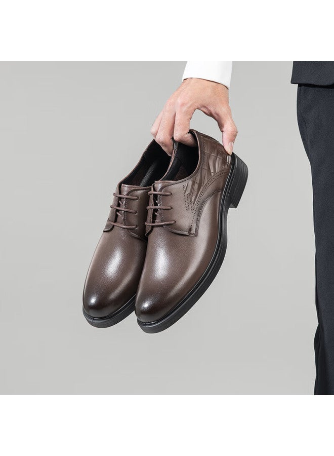 Connell Kangnaichun Autumn New Fashion Casual Shoes For Men, Versatile Soft-soled Comfortable Derby Shoes For Daily Wear, Black, Size 42 - Image 4