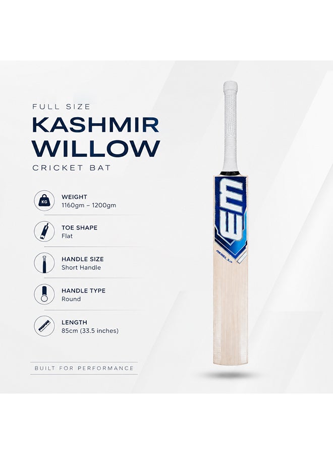 Elan EM Kashmir Willow Bat Full Size for Leather Ball – Premium Cricket Bat for Match & Practice Play - Image 5