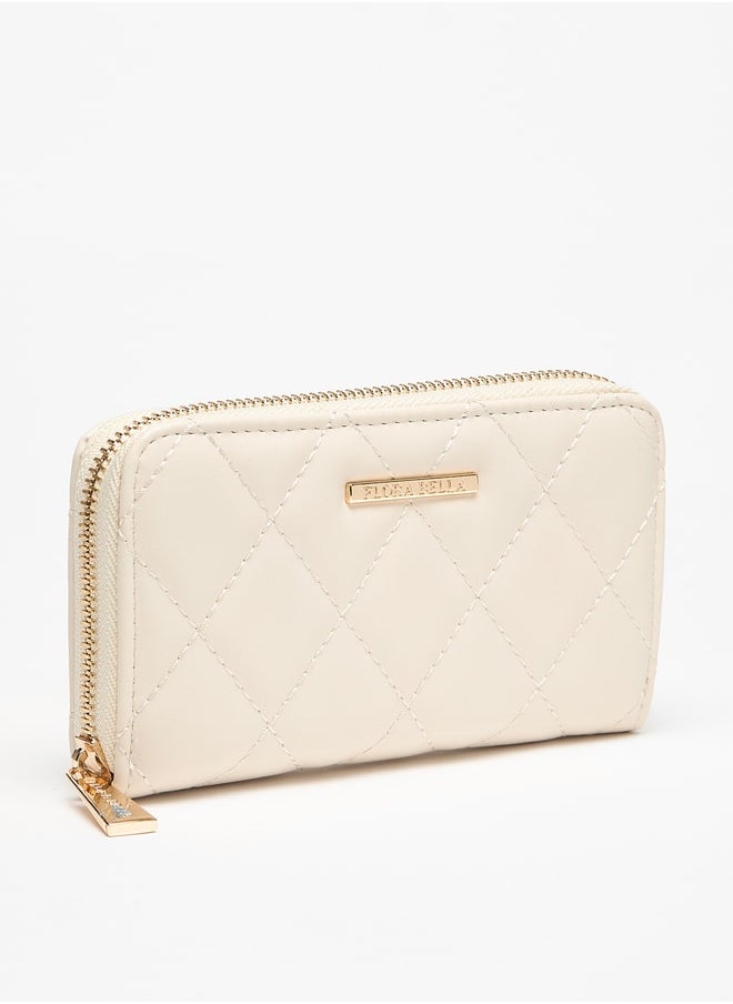 Flora Bella By Shoexpress Women Quilted Zip Around Wallet  - Image 2