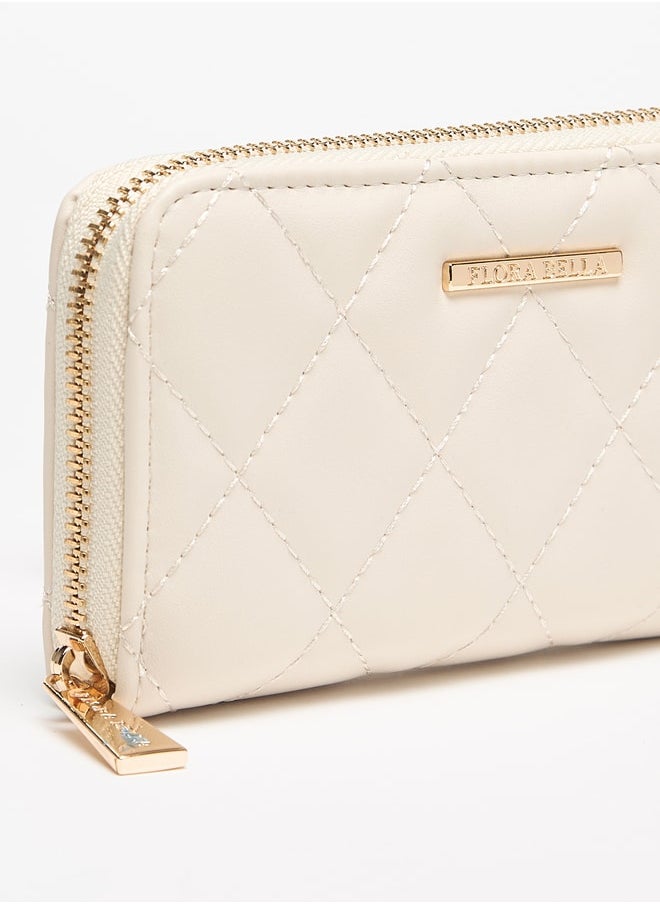 Flora Bella By Shoexpress Women Quilted Zip Around Wallet  - Image 3