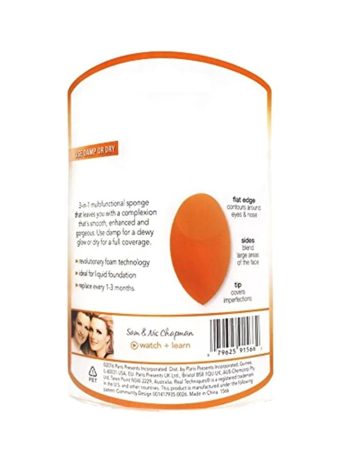 REAL TECHNIQUES 3-Piece Miracle Coverage Wet Or Dry Sponge Orange - Image 4