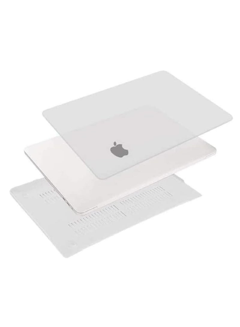 AMM Protective Hard Shell Case and US Layout Russian Keypad Cover Compatible with MacBook Pro 13-Inch with Touch Bar and Touch ID Release 2020 Model M1 A2338/A2289/A2251 White - Image 5