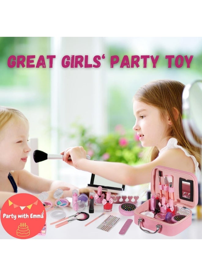 Kids' Makeup Set for Girls, Real Makeup Set for Children, Washable Makeup Set Toys for Little Girls, Birthday Gift Toys for Children Ages 8+ - Image 2
