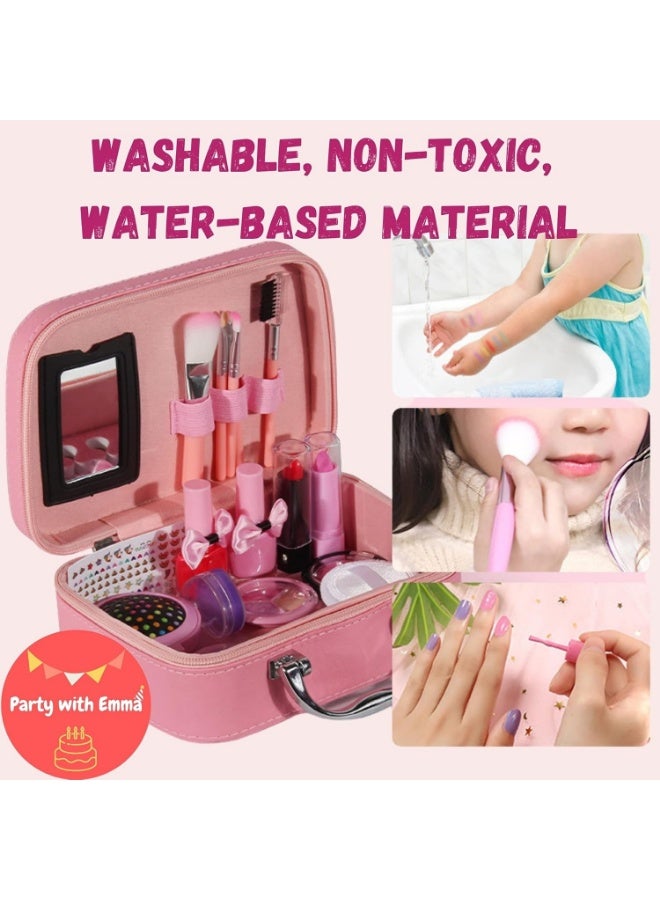 Kids' Makeup Set for Girls, Real Makeup Set for Children, Washable Makeup Set Toys for Little Girls, Birthday Gift Toys for Children Ages 8+ - Image 3