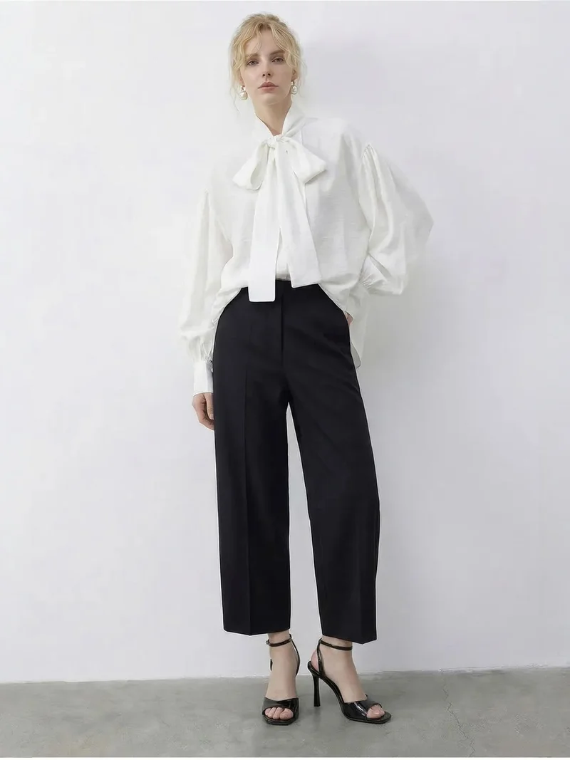 بيانكو لوتشي LUCCI Tie Detail Blouse